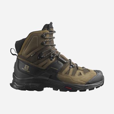 Men's Salomon QUEST 4 GORE-TEX Hiking Boots Black | PLRY-41978