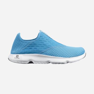Men's Salomon REELAX MOC 5.0 Slippers Blue/Black/White | EKYS-93476