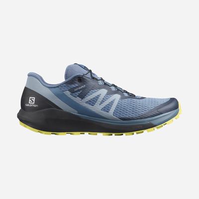 Men's Salomon SENSE RIDE 4 Trail Running Shoes Blue/Black | NZEY-96173