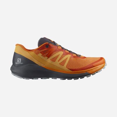 Men's Salomon SENSE RIDE 4 Trail Running Shoes Orange | RJXK-89054