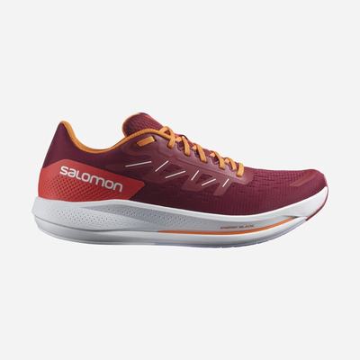 Men's Salomon SPECTUR Running Shoes Red/Orange/Purple | QKVR-48920