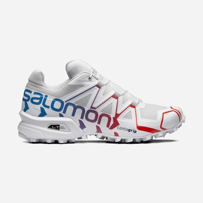 Men's Salomon SPEEDCROSS OFFROAD Sneakers White/Black | OBKE-21786