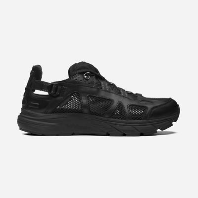 Men's Salomon TECHSONIC LEATHER ADVANCED Sneakers Black | DWMO-27361