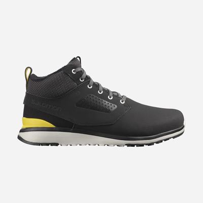 Men's Salomon UTILITY FREEZE CLIMASALOMON™ WATERPROOF Winter Boots Black/Yellow | DIOA-92831