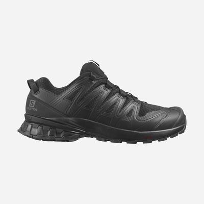 Men's Salomon XA PRO 3D V8 WIDE Hiking Shoes Black | KZMN-42563