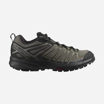 Men's Salomon X CREST Hiking Shoes Olive/Black | CDWN-90362