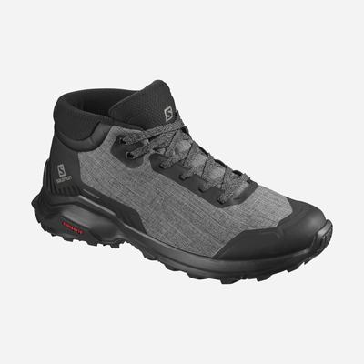 Men's Salomon X REVEAL CHUKKA CLIMASALOMON™ WATERPROOF Winter Boots Black | ZYJL-48679