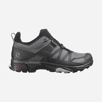 Men's Salomon X ULTRA 4 GORE-TEX Hiking Shoes Grey/Black | JQAU-76825