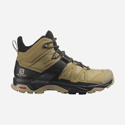 Men's Salomon X ULTRA 4 MID GORE-TEX Hiking Boots Brown/Black | FBZI-75061