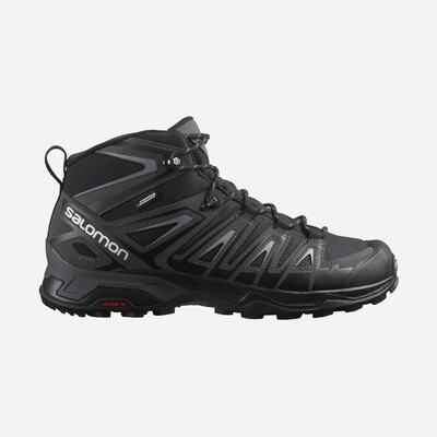 Men's Salomon X ULTRA PIONEER MID CLIMASALOMON™ WATERPROOF Hiking Boots Black | NGWR-74083