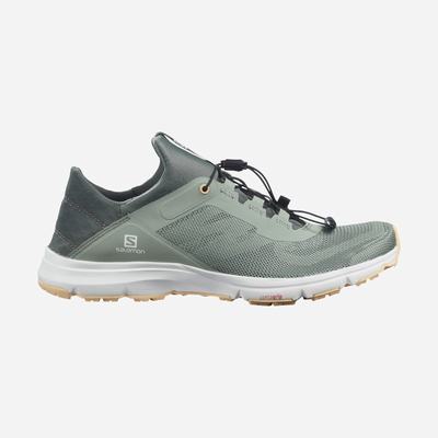 Women's Salomon AMPHIB BOLD 2 Sandals Green/Cream | BTHI-31207