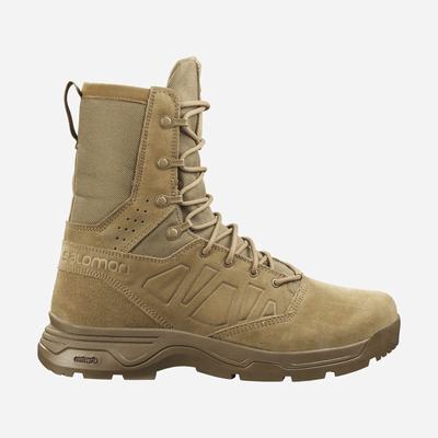 Women's Salomon GUARDIAN CLIMASALOMON™ WATERPROOF Tactical Boots Brown | ZKEO-03216