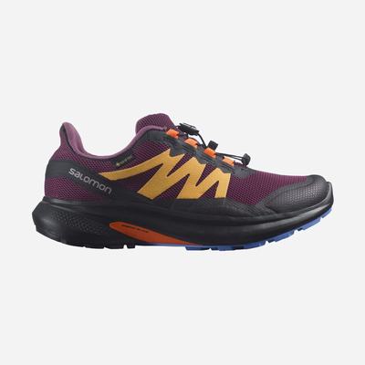 Women's Salomon HYPULSE GORE-TEX Trail Running Shoes Purple/Orange | XOKW-67930