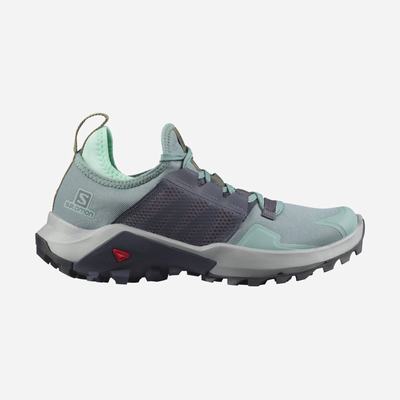 Women's Salomon MADCROSS Trail Running Shoes Green/Navy | DTUY-82690