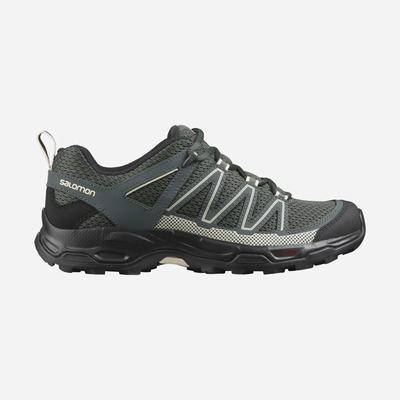 Women's Salomon PATHFINDER Hiking Shoes Grey/Brown | KUNO-70853