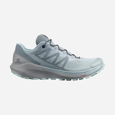 Women's Salomon SENSE RIDE 4 GORE-TEX INVISIBLE FIT Trail Running Shoes Green/Turquoise | MAER-89103