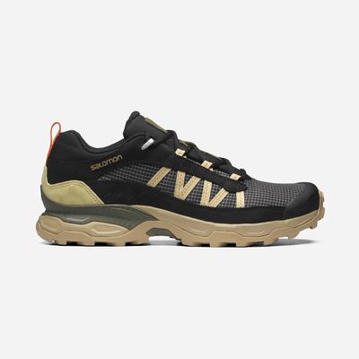 Women's Salomon SHELTER LOW LEATHER Sneakers Black/Green | HOWZ-90537