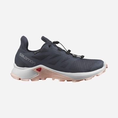 Women's Salomon SUPERCROSS 3 GORE-TEX Trail Running Shoes Light Yellow | KIVL-78260