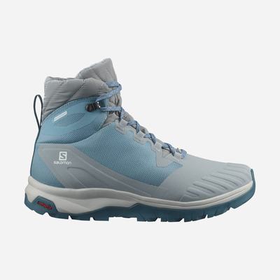Women's Salomon VAYA BLAZE THINSULATE™ CLIMASALOMON™ WATERPROOF Hiking Boots Blue | GVHT-57630