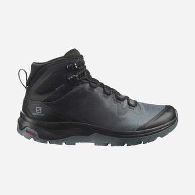 Women's Salomon VAYA MID GORE-TEX Hiking Boots Grey/Black | BZLC-97450