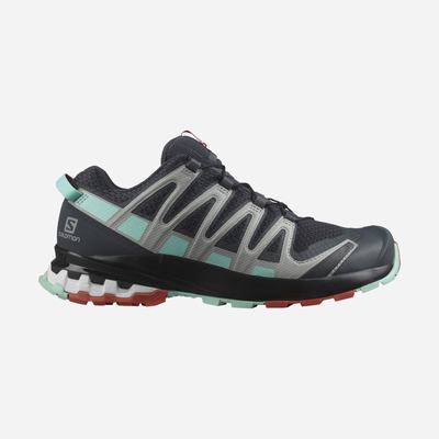 Women's Salomon XA PRO 3D v8 Trail Running Shoes Grey/Orange | NBSH-94265