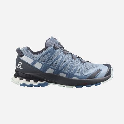 Women's Salomon XA PRO 3D v8 Trail Running Shoes Blue | YGXT-90234
