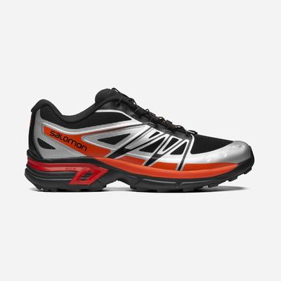 Women's Salomon XT-WINGS 2 Sneakers Black/Silver/Orange | GQBO-94713