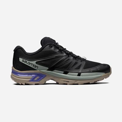 Women's Salomon XT-WINGS 2 Sneakers Black/Light Turquoise Grey | UBXO-51908