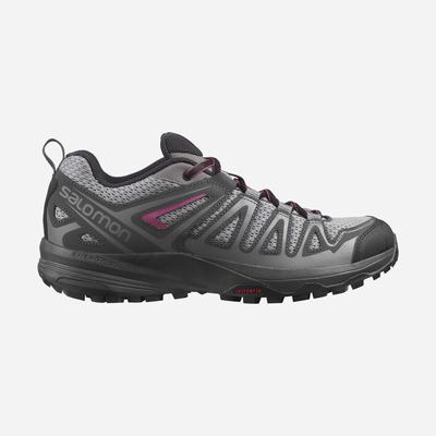 Women's Salomon X CREST Hiking Shoes Grey | SDFJ-37954
