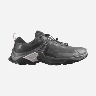 Women's Salomon X RAISE 2 GORE-TEX Hiking Shoes Grey/Black | WBZK-09762