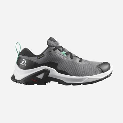 Women's Salomon X REVEAL 2 GORE-TEX Hiking Shoes Grey/Black/Mint | XVEU-08135