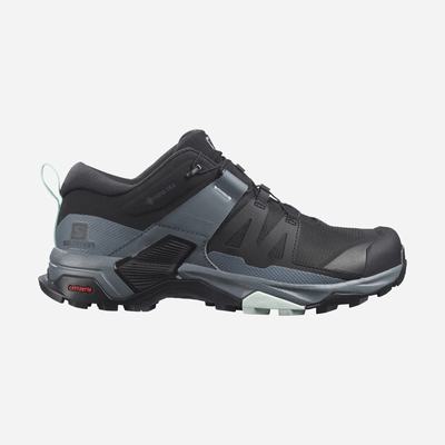 Women's Salomon X ULTRA 4 GORE-TEX Hiking Shoes Black/Blue | HEQF-57920