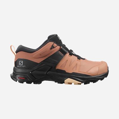 Women's Salomon X ULTRA 4 GORE-TEX Hiking Shoes Beige/Black/Cream | LKBC-76915