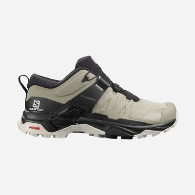 Women's Salomon X ULTRA 4 Hiking Shoes Olive/Black | WUKO-42607